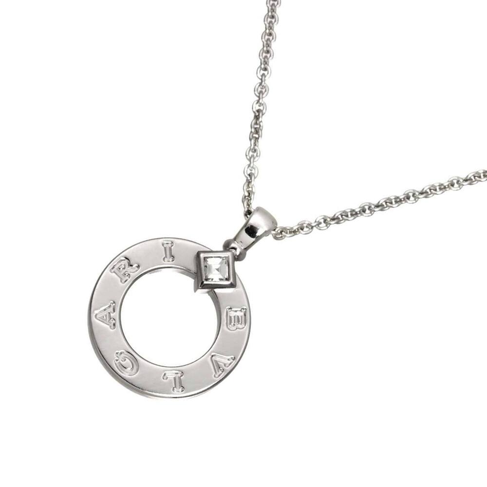 BVLGARI 18k Silver Diamond Necklace